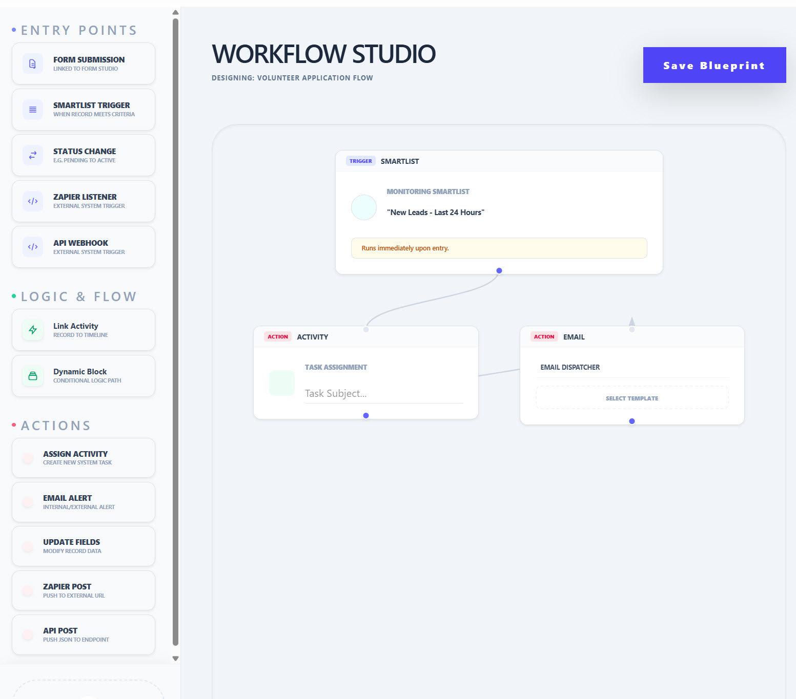 Workflow Studio Interface